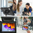 Pevné puzdro na Xiaomi Redmi Pad 2 s podstavcom a ramenným popruhom – čierne