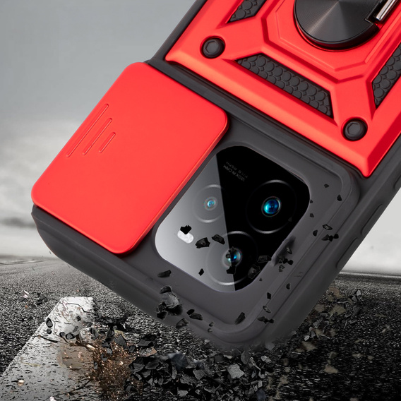 Obal na mobil pre Realme GT 7 Pro, CamShield Slide, červené
