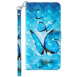 Klapkové puzdro pre Oppo A17, Wallet Light Spots Decor Butterfly, modré