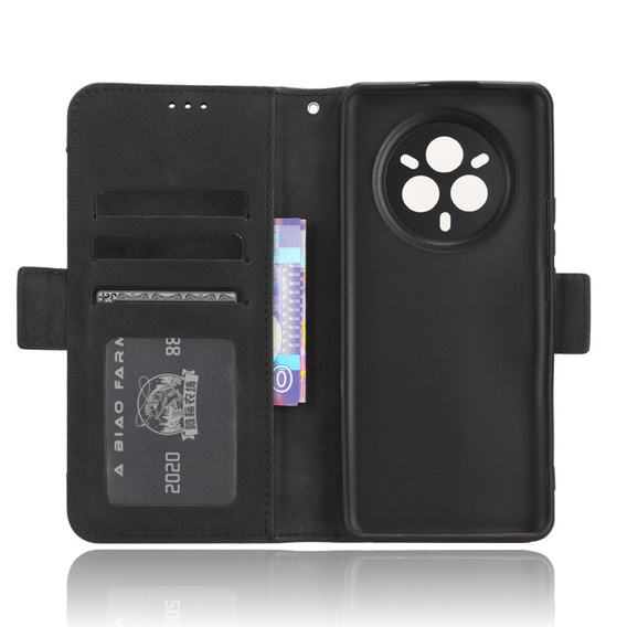 Klapkové puzdro pre Realme 14 Pro+ 5G, Card Slot, čierne