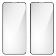 2x tvrdené sklo pre iPhone 14, ERBORD 3D pre celý displej