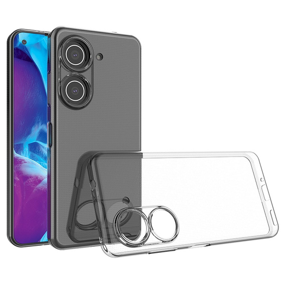 Tenké puzdro pre Asus Zenfone 9 5G / 10 5G, Slim, priehľadné
