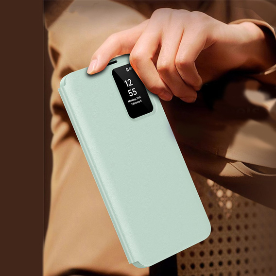 Puzdro Smart View Wallet pre Samsung Galaxy S26, zelené