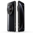 Puzdro pre Xiaomi 15 Ultra, Armor Bumper, s krytom objektívu, čierna / strieborná