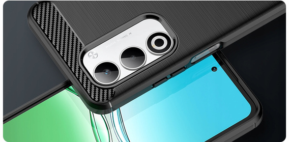 Obal na mobil pre Oppo A5 5G / A5m, Carbon, čierne