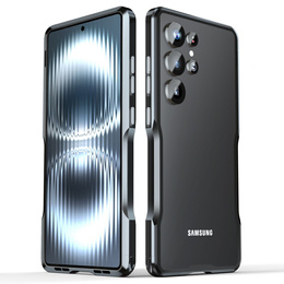 Puzdro LUPHIE pre Samsung Galaxy S25 Ultra, Armor Bumper, čierne