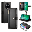 Klapkové puzdro pre Realme 14 Pro 5G, Wallet Zipper Pocket, čierne