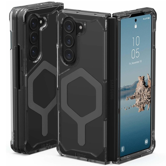 Urban Armor Gear Obal na mobil pre Galaxy Z Fold 5 5G, Plyo MagSafe, priehľadné / sivé