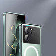 Ochranné puzdro na fotoaparát pre Xiaomi 13T / 13T Pro, CamShield MagSafe, transparentné / zelené