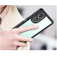 Obal na mobil pre Oppo A58 4G, Fusion Hybrid, transparentné / čierne