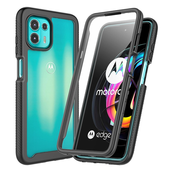 Puzdro pre Motorola Edge 20 Lite, Shockproof, s fóliou, modré