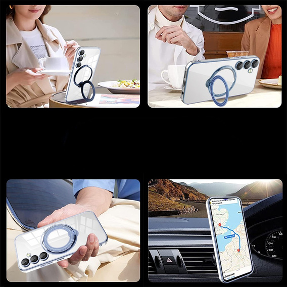Magnetické puzdro pre Samsung Galaxy A36 5G, pre MagSafe, modré