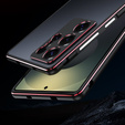 Puzdro LUPHIE pre Samsung Galaxy S25 Ultra, Armor Bumper, čierne
