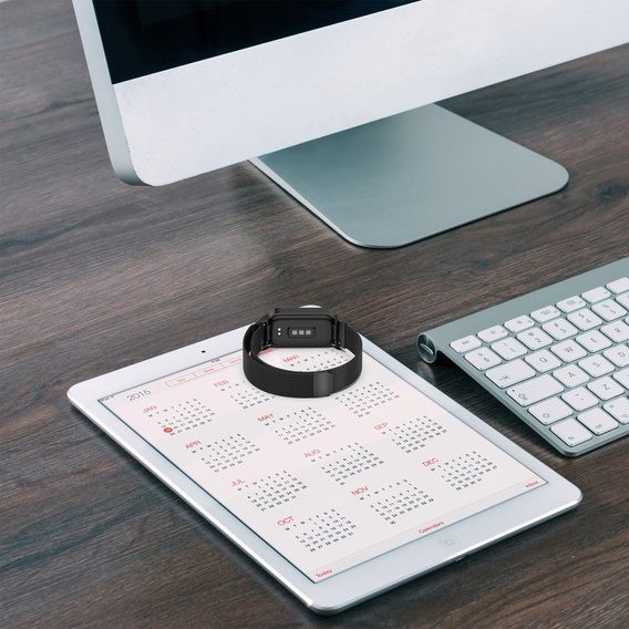 Milánsky náramok pre Samsung Galaxy Fit 3, čierny