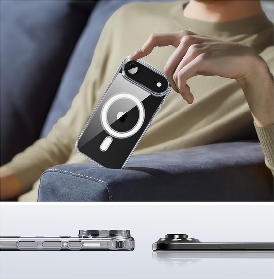 Puzdro pre iPhone Air, pre MagSafe, priehľadné