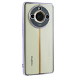 Puzdro pre Realme 11 Pro 5G / Pro+ 5G, Electroplating Frame, transparentné / fialové