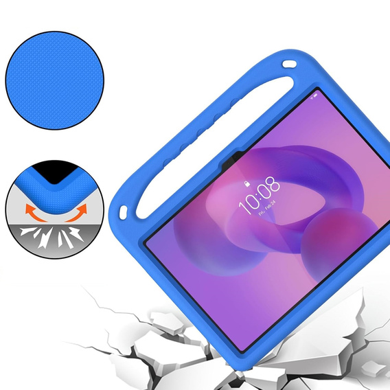 Detské puzdro pre Lenovo Tab M11, detské puzdro s rukoväťou, čierne