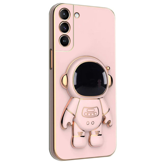 Obal na mobil pre Samsung Galaxy S22 Plus, Astronaut, ružové rose gold