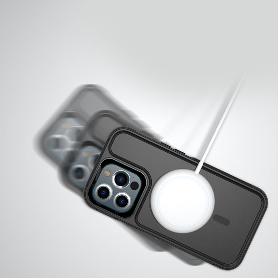 Obal na mobil pre iPhone 12 Pro Max, MagForce MagSafe, čierne
