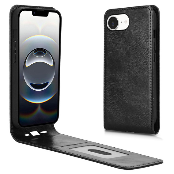 Klapkové puzdro pre iPhone 16E, Flip, čierne
