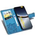 Klapkové puzdro pre Xiaomi Poco F7, Butterfly, modré