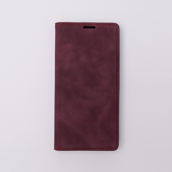 Puzdro pre Motorola Moto G73, ERBORD Vintage, peňaženka s chlopňou, červené