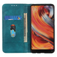 Obal na mobil pre Xiaomi 14T, Wallet Litchi Leather, zelený