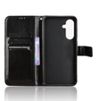 Klapkové puzdro pre Samsung Galaxy A56, Crazy Horse Wallet, čierne