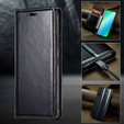 Klapkové puzdro pre Samsung Galaxy S23, ERBORD Waxy Wallet, čierne
