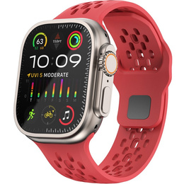 Silikónový remienok pre Apple Watch 1/2/3/4/5/6/7/8/SE/ULTRA 42/44/45/49MM, červený