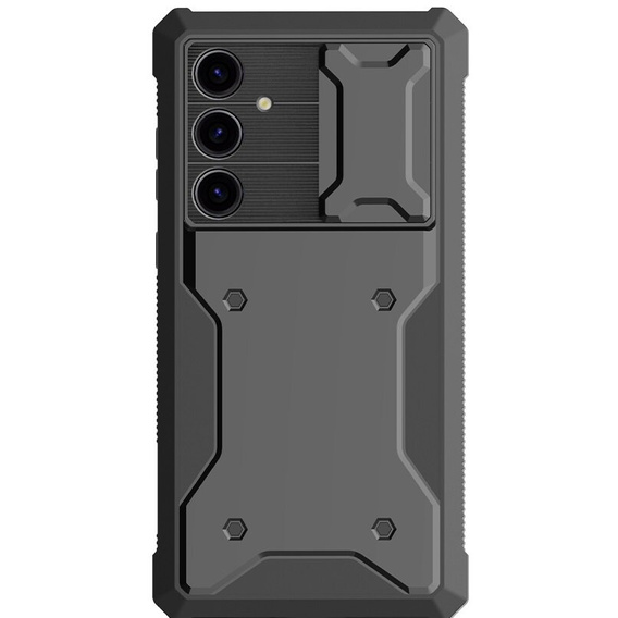 Puzdro pre Samsung Galaxy S24, ERBORD Rugged Case, čierne