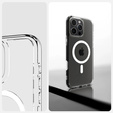 ERBORD puzdro s MagSafe pre iPhone 16 Pro Max, aktívne tlačidlo, priehľadné + sklo na displej