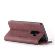 CASEME puzdro pre Samsung Galaxy S9 Plus, Leather Wallet Case, bordové