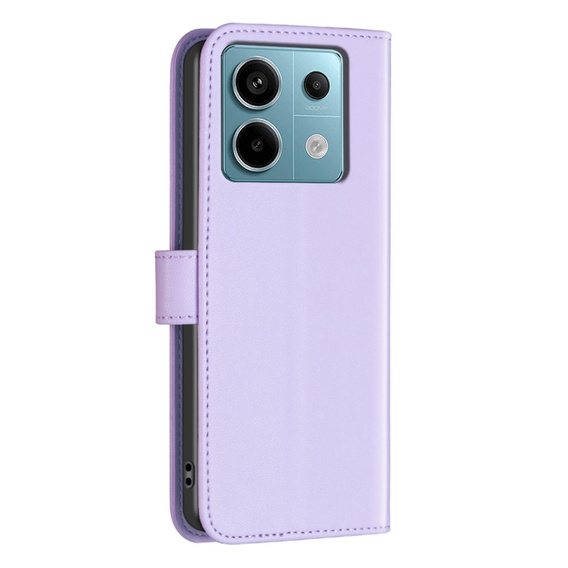 Klapkové puzdro pre Xiaomi Redmi Note 13 Pro 4G / Xiaomi Redmi Note 14S / Xiaomi Poco M6 Pro 4G, BINFEN Wallet, fialové