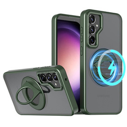 Puzdro pre Samsung Galaxy S23 FE, Military Magnet, pre MagSafe, zelený