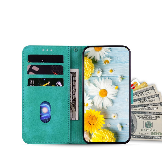 Klapkové puzdro pre Oppo A60, Lily Flower, zelený