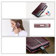 CASEME flipové puzdro pre Samsung Galaxy Note 10 Plus, Waxy Textured, červené