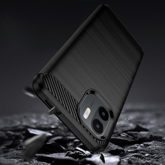 Obal na mobil pre Xiaomi Redmi A1 4G / A2 4G, Carbon, čierne