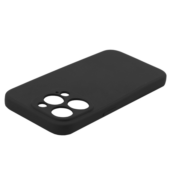 Obal na mobil pre iPhone 15 Pro Max, Silicone Lite, čierne