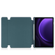Puzdro s klávesnicou pre Samsung Galaxy Tab S10 Lite / S10 FE / S9 FE, Rotary 360° Leather, tmavozelené
