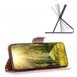 Klapkové puzdro pre Samsung Galaxy A54 5G, Wallet Litchi Magnet, ružové rose gold
