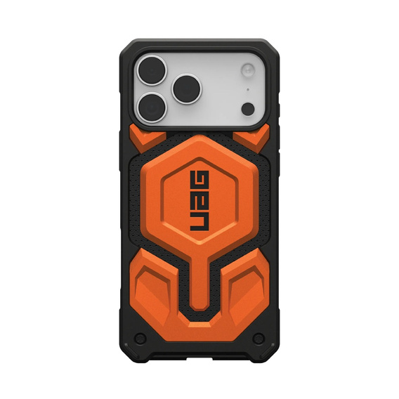 Puzdro Urban Armor Gear pre iPhone 17 Pro Max, Monarch Pro MagSafe, oranžové