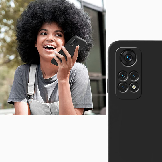 Obal na mobil pre Xiaomi Redmi Note 11 Pro 4G, Silicone Lite, čierne