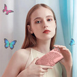 Klapkové puzdro pre Honor 400 Lite, Butterfly, ružové rose gold