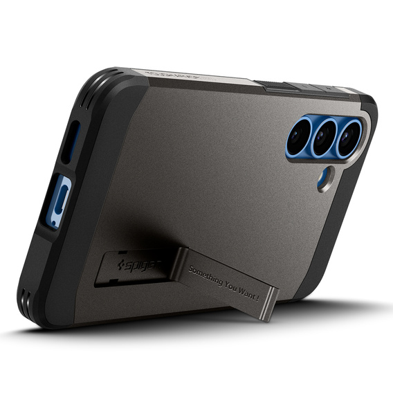 Puzdro Spigen Tough Armor Mag Gunmetal pre Samsung Galaxy S25