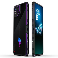 Puzdro pre ASUS ROG Phone 8 Pro, Armor Bumper, s krytom objektívu, čierna / fialová