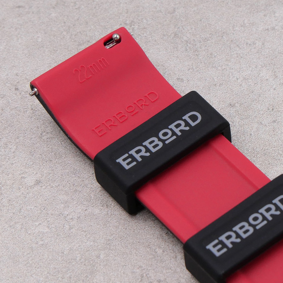 ERBORD Univerzálny 22 mm silikónový remienok