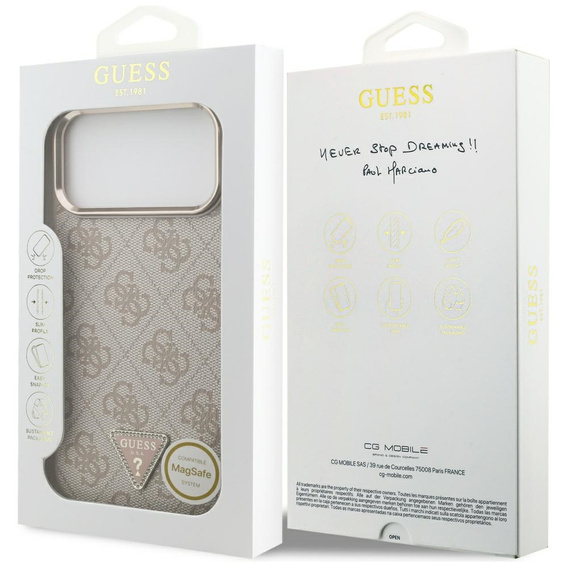 Puzdro Guess 4G Triangle Logo MagSafe pre iPhone 17 Pro Max