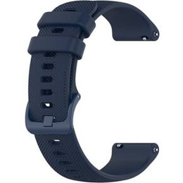 Pasek Silikonowy 18mm do Garmin Vivomove 3S / Vivoactive 4S, Dark Blue