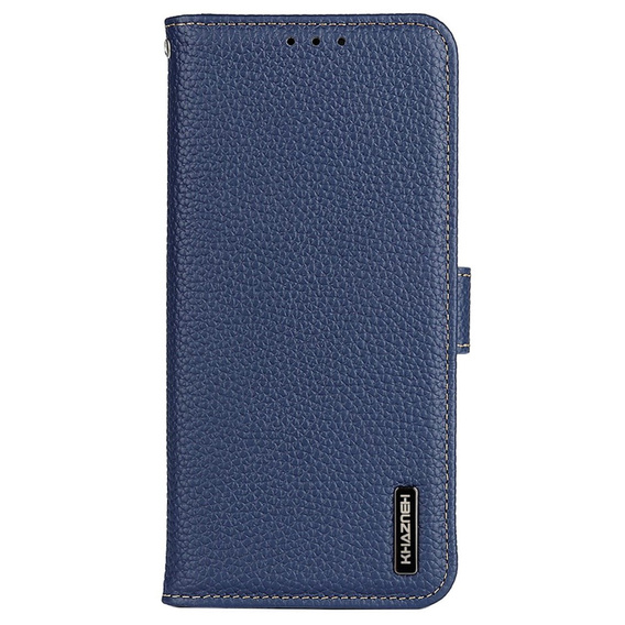 KHAZNEH RFID puzdro pre OnePlus 12R, Litchi Texture, modré